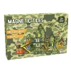 Children's educational color-printed brick pattern magnetic building blocks, color Windows, military magnetic sheets, early education assembly, boys' toys, cross-border details Picture